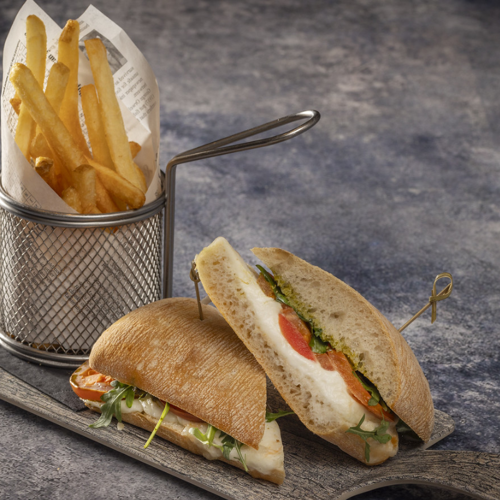 <p>TOMATO & MOZZARELLA CIABATTA</p>