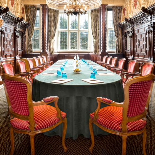 <p>THE CARVED PARLOUR </p>
<p>BOARDROOM STYLE</p>